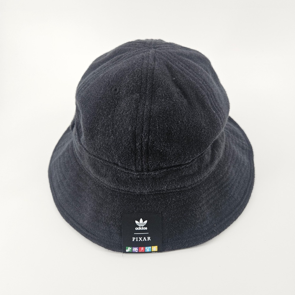 Adidas Pixar Bucket Hat Womens OSFW Black Terry Cloth Disney Cap Embroidered - Picture 4 of 10